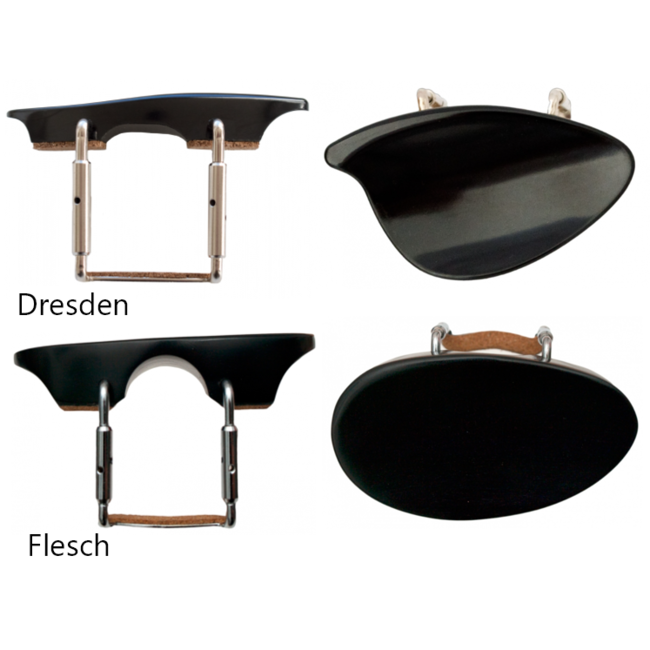 Kinnhalter für Violine und Bratsche (15") aus Massivholz