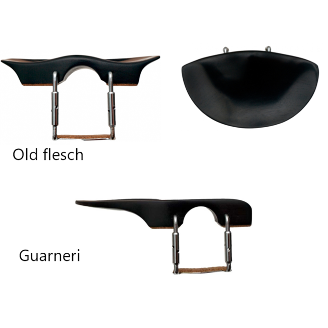 Kinnhalter für Violine und Bratsche (15") aus Massivholz