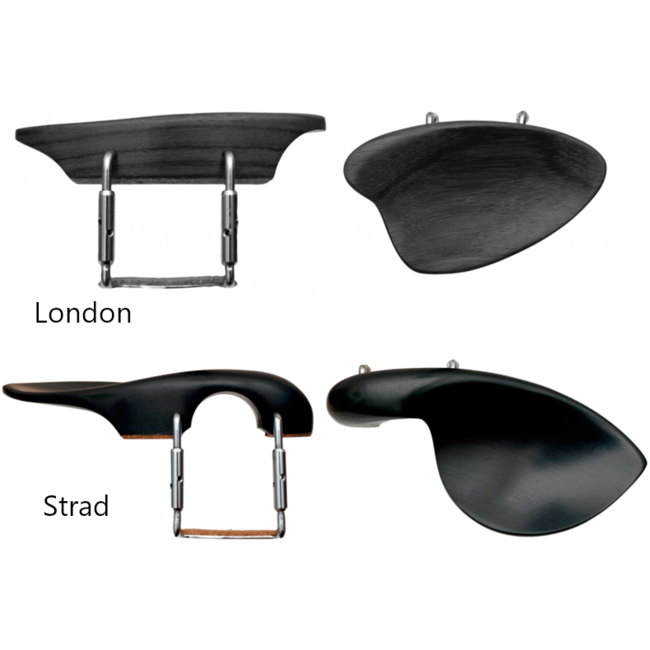 Kinnhalter für Violine und Bratsche (15") aus Massivholz