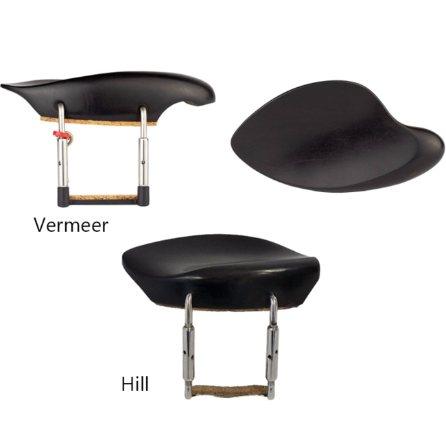 Kinnhalter für Violine und Bratsche (15") aus Massivholz