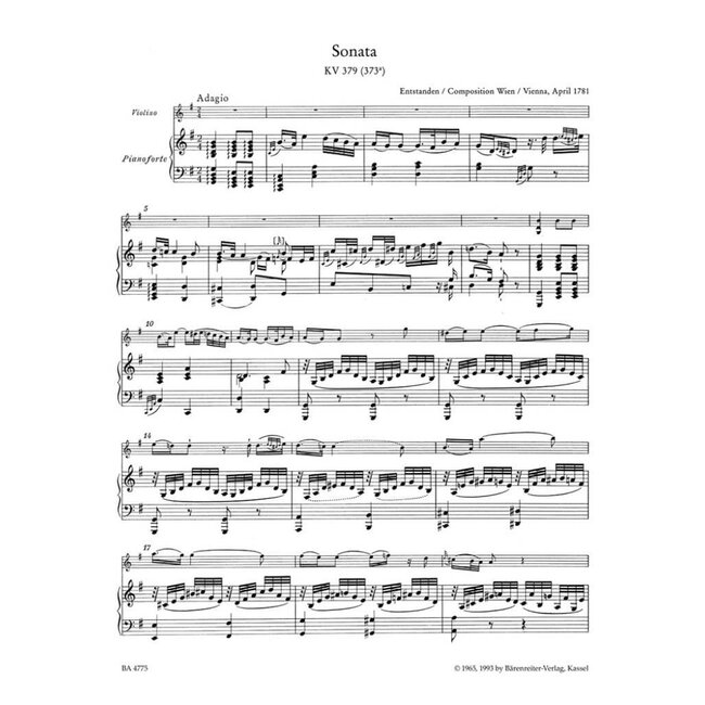 Sonatas for Piano and violin