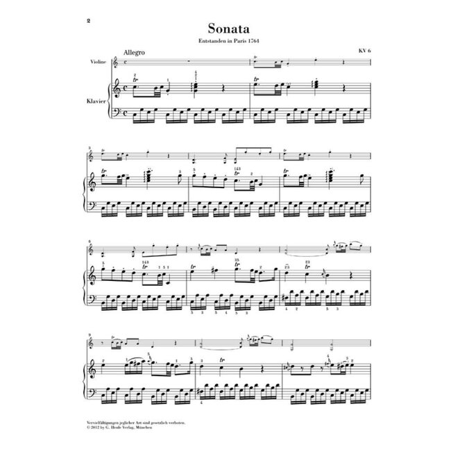 'Wunderkind' Sonatas (2 Volumes)