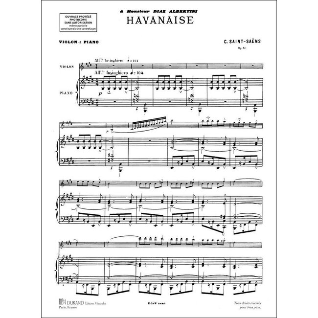 Havanaise opus 83