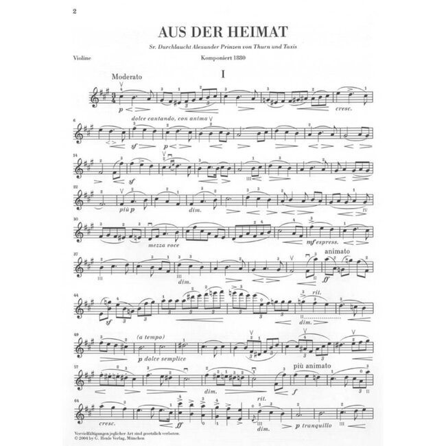 Aus Der Heimat - From My Native Land