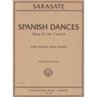 Sarasate Spanish dances opus 26, No 7 and 8