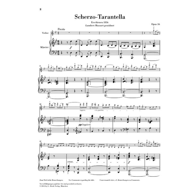 Scherzo-Tarantella g-moll op. 16