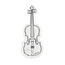 Eraser violin white