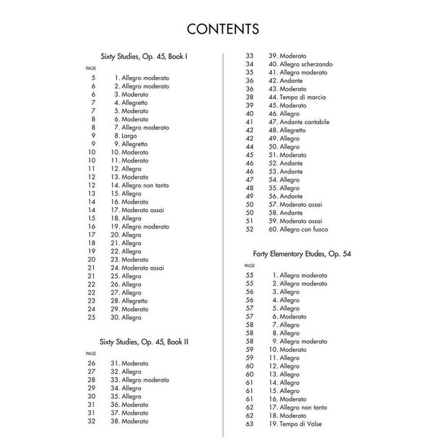 Collected easy studies for the violin Op. 45, 54, and 74