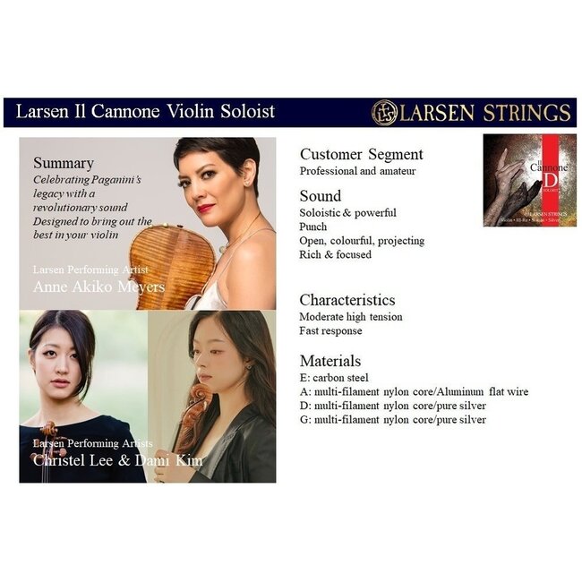 Il Cannone Soloist violin strings