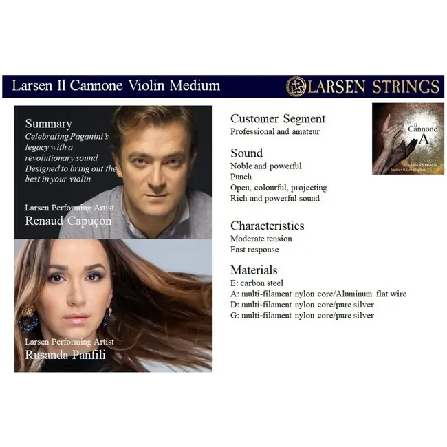 Il Cannone violin  strings