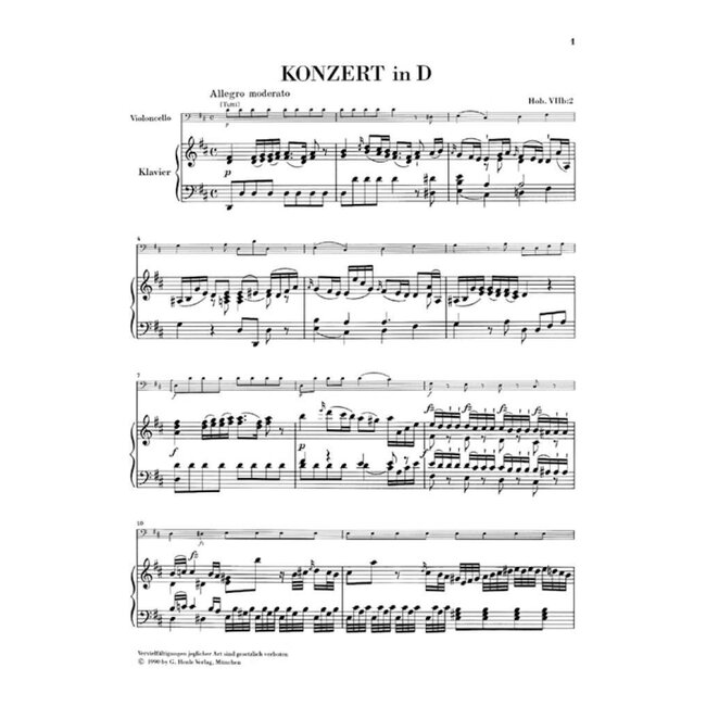 Violoncello Concerto In D Major