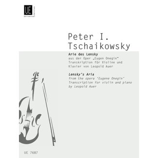 Tschaikowsky Arie des Lensky aus der Oper Eugen Onegin