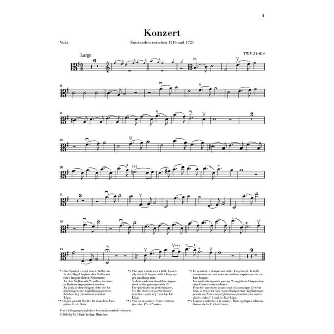 Viola Concerto G Major