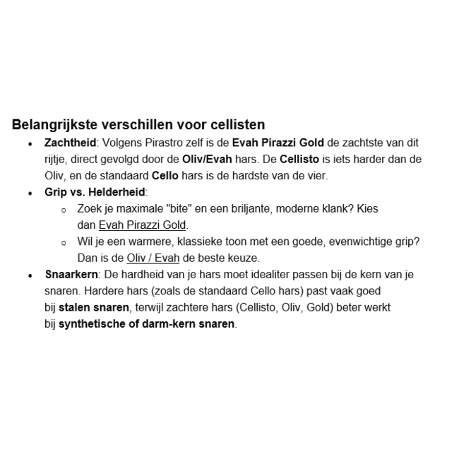 Oliv Evah Pirazzi hars