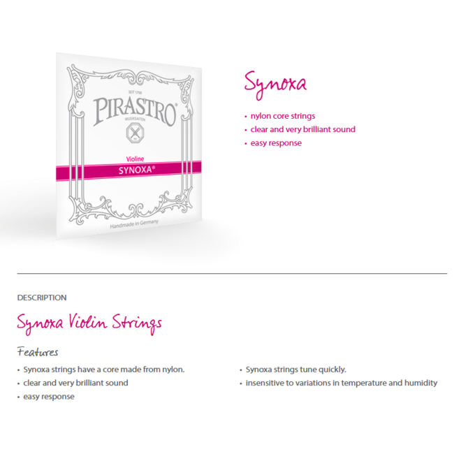 Synoxa violin strings