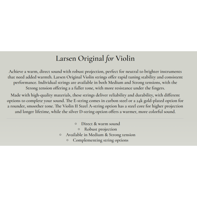 Original violin strings