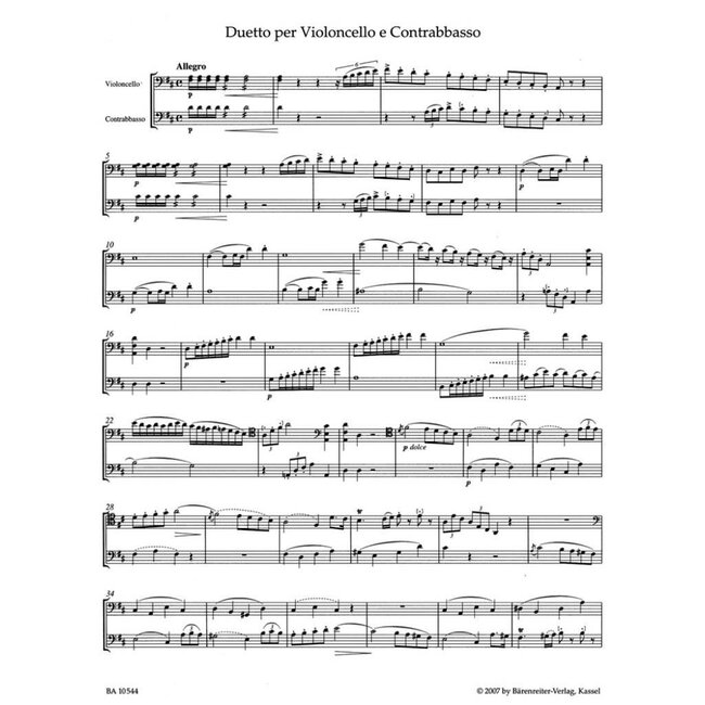 Duetto Cello and Double Bass