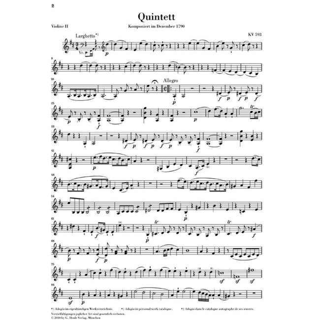 Strijkkwintten Mozart