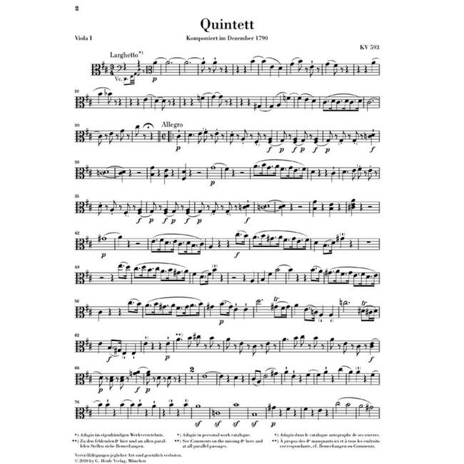 Mozart String Quintets