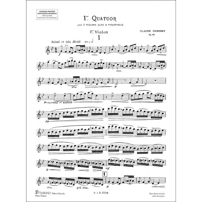 Premier Quatuor Op. 10