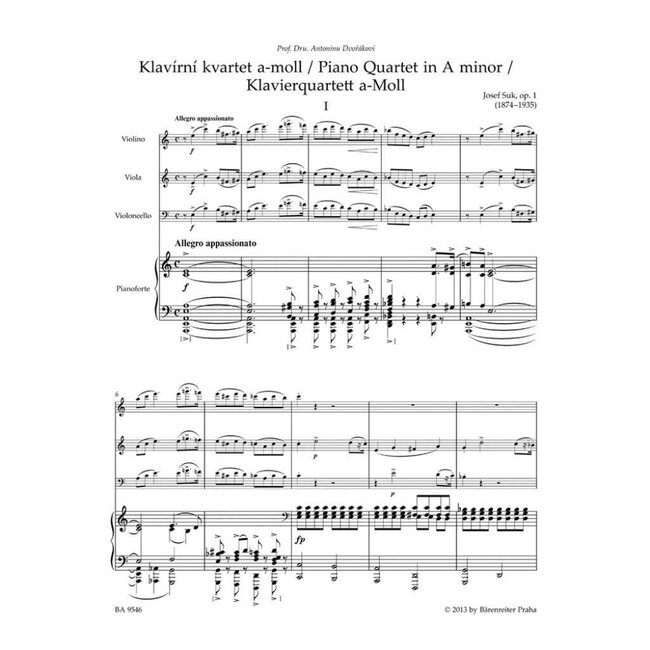 Piano Kwartet In A Minor