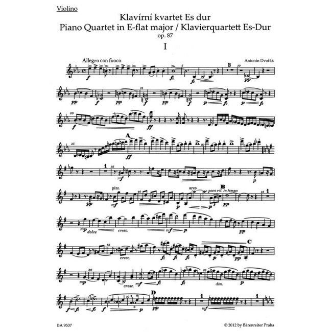 Piano Quartet In E Flat Op.87