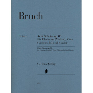 Bruch, Max 8 Pieces for Clarinet (Vln), Alto (VC) and Piano