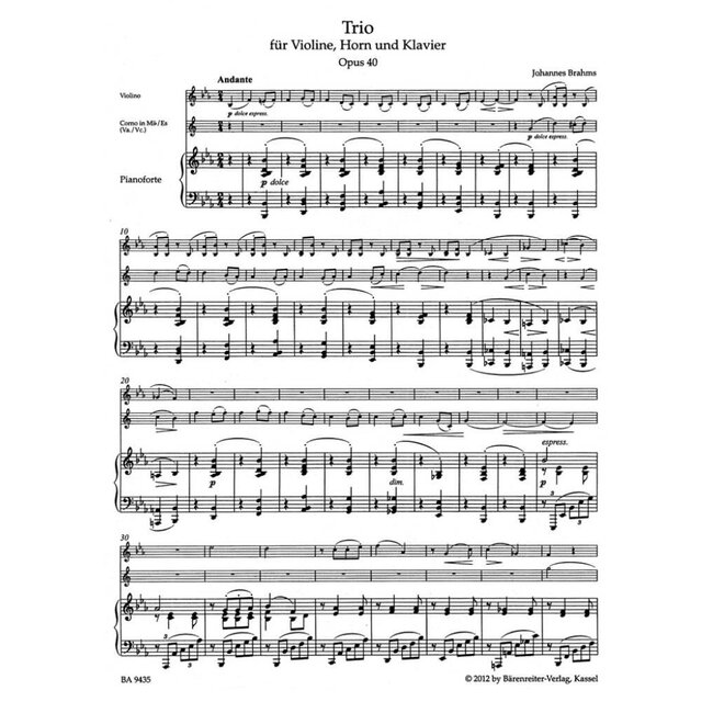 Trio For Violin, Horn