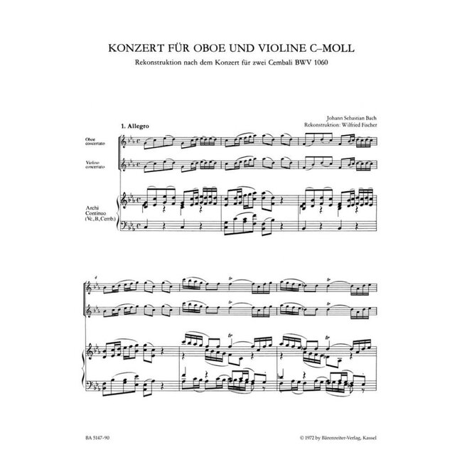 Concerto in C minor BWV1060