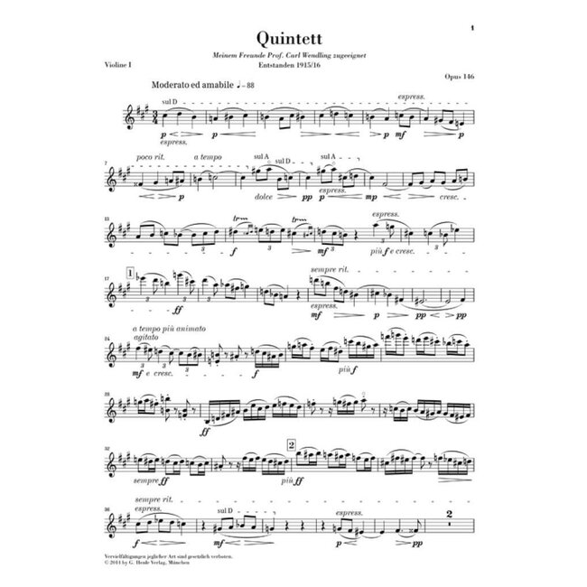 Clarinet Quintet in A major, Op. 146