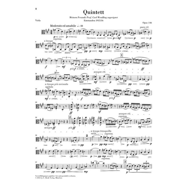 Clarinet Quintet in A major, Op. 146
