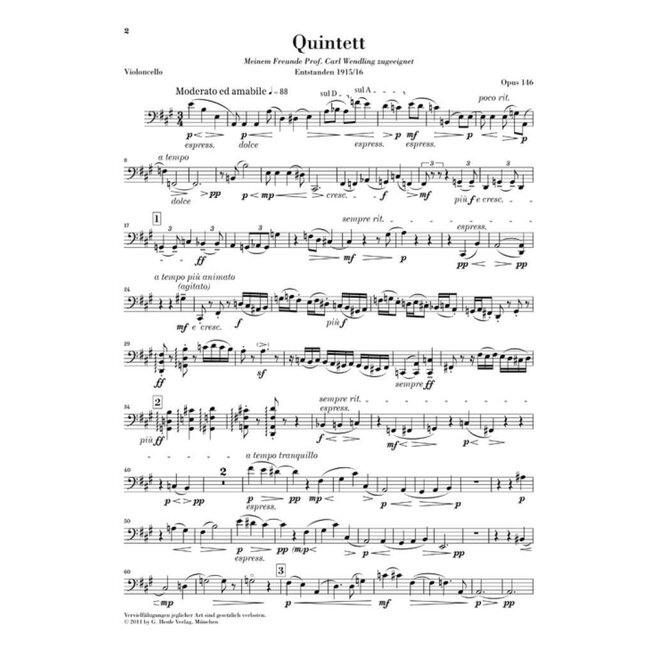 Clarinet Quintet in A major, Op. 146