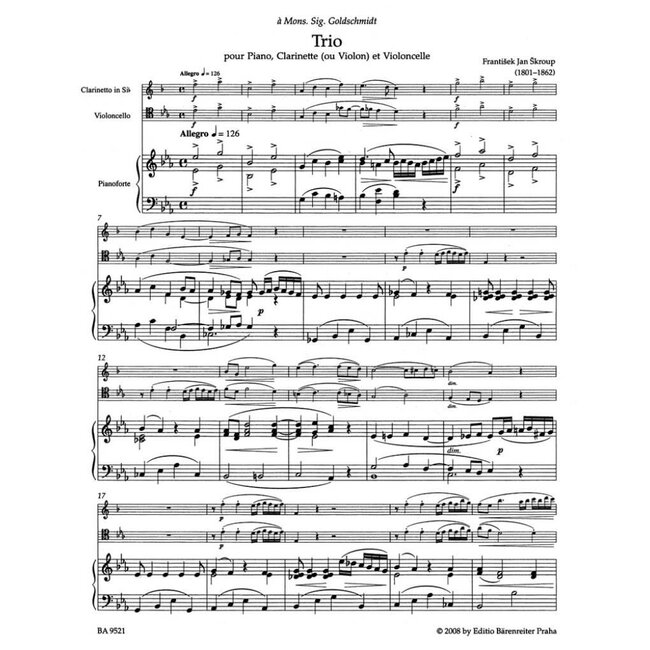 Trio for clarinet and cello