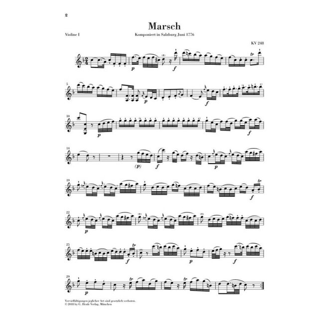 March K. 248 · Divertimento K. 247
