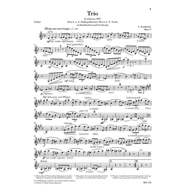 Trio in D minor Op. 3