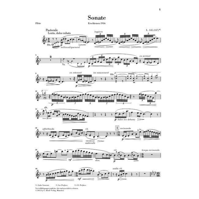 Sonata for Flute, Viola and Harp