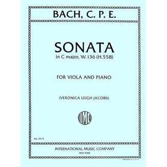 Bach, C.Ph.F. Sonate in C-majeur