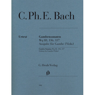 Bach, C.Ph.F. Gambensonaten Wq 88, 136, 137
