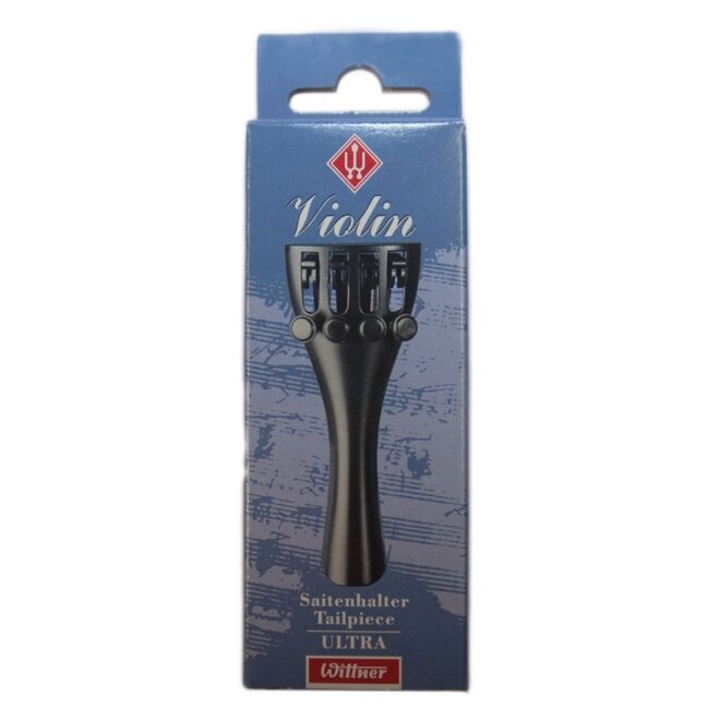 Violin synthetic tailpieces with integrated fine tuners