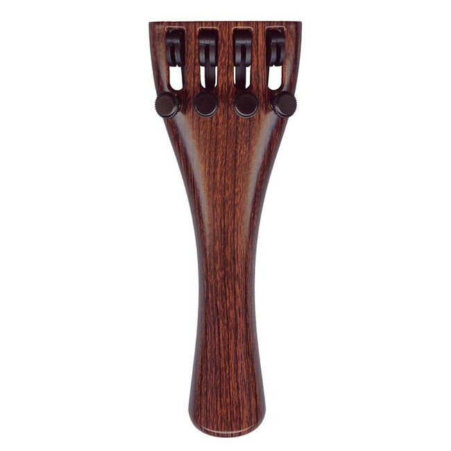 Violin synthetic tailpieces with integrated fine tuners