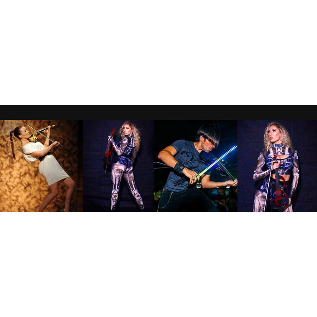 5-string electric violin set