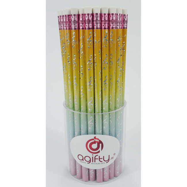 Pencil with eraser - Rainbow
