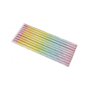 Potlood met gum - Regenboog