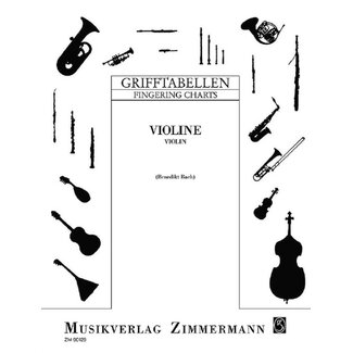 Zimmermann Grip charts for bowed instruments