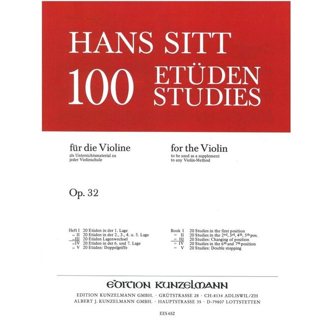 100 Études Op.32 pour violon