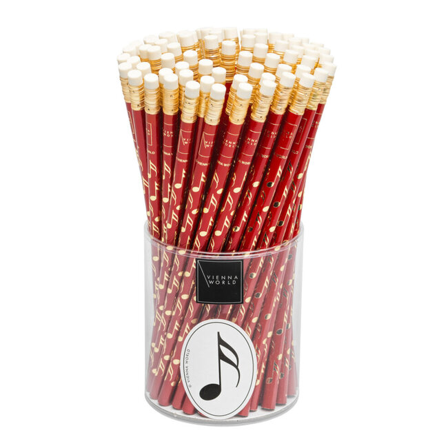 Potlood met gum - Rood