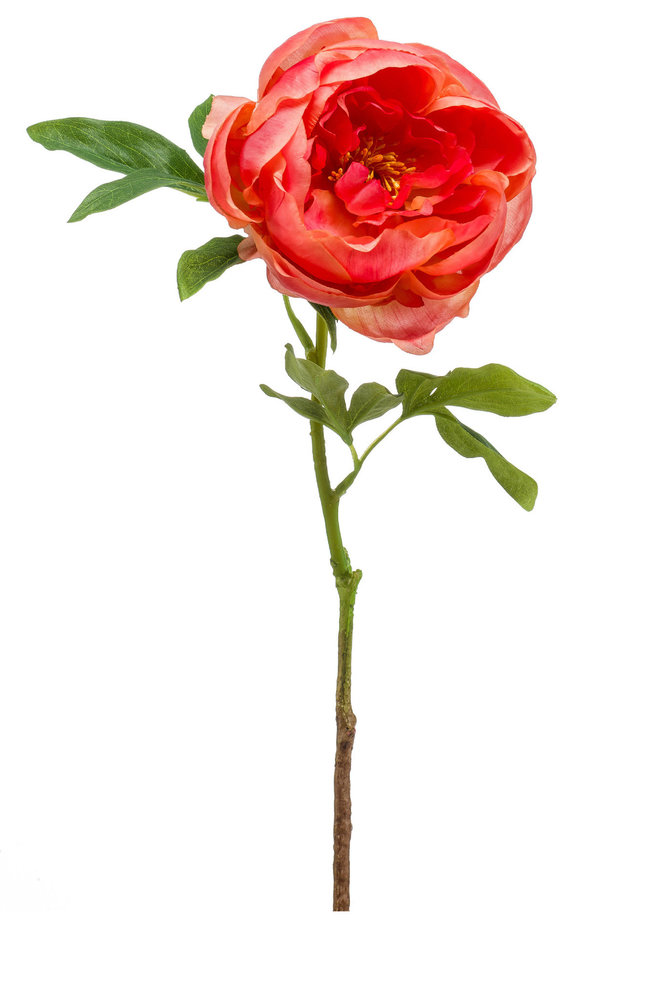 Fleur artificielle pivoine rouge 63 cm - Easyplants