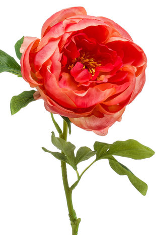 Fleur artificielle pivoine rouge 63 cm - Easyplants