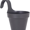 Jardinière de balcon simple anthracite 20 x 18 x 18 cm Jardinière de balcon simple anthracite 20 x 18 x 18 cm