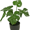 Monstera artificiel 26 cm dans un pot d'ornement noir Monstera artificiel 26 cm dans un pot d'ornement noir